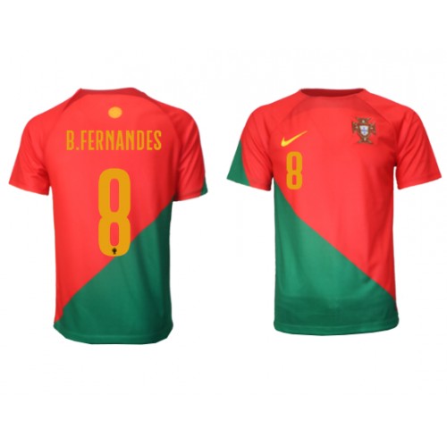 Pánský Fotbalový dres Portugalsko Bruno Fernandes #8 MS 2022 Domácí Krátký Rukáv
